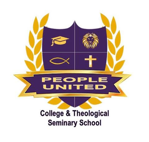 People United College and Theological Seminary School shield logo